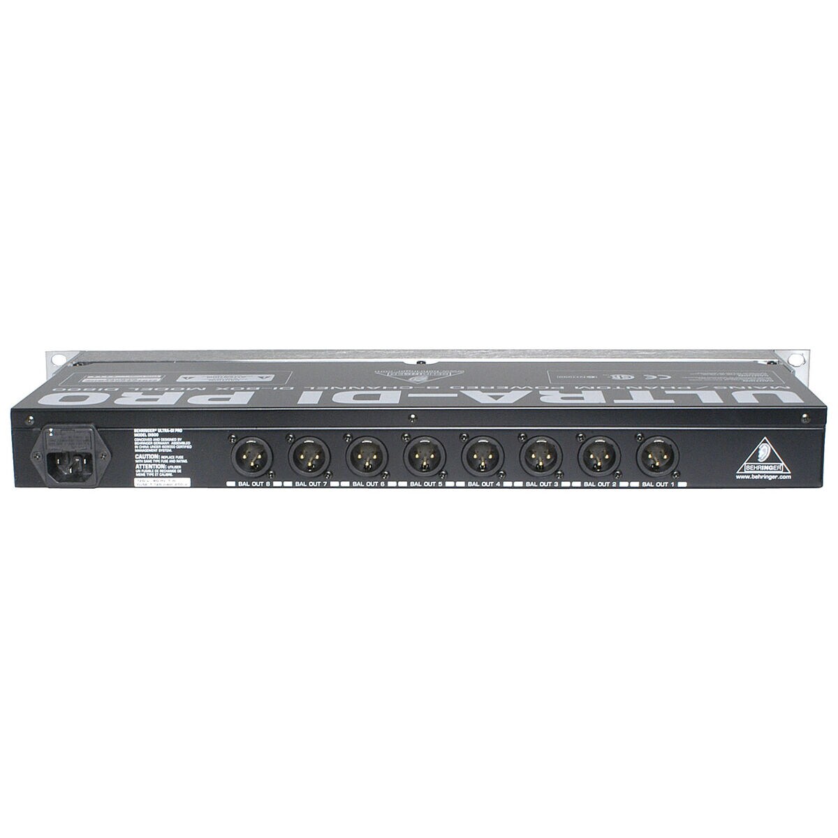 Behringer DI800 Ultra-DI Pro 8-Ch DI Box | Behringer Ada8000